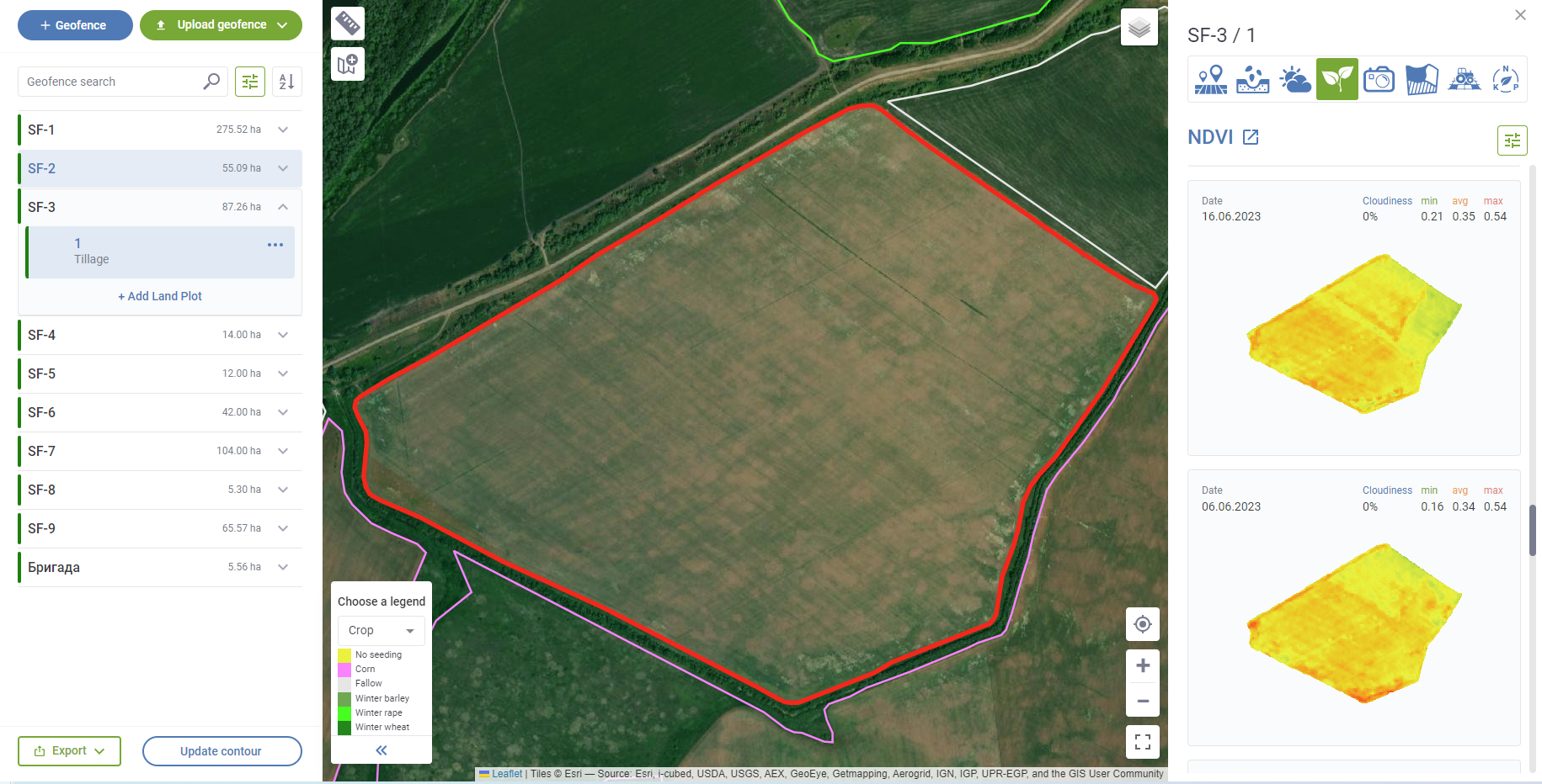 Measuring field area is the first step towards precision agriculture
