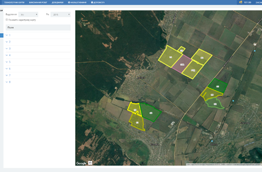 Free and easy tool for determining the boundaries of fields and the planned placement of cultures